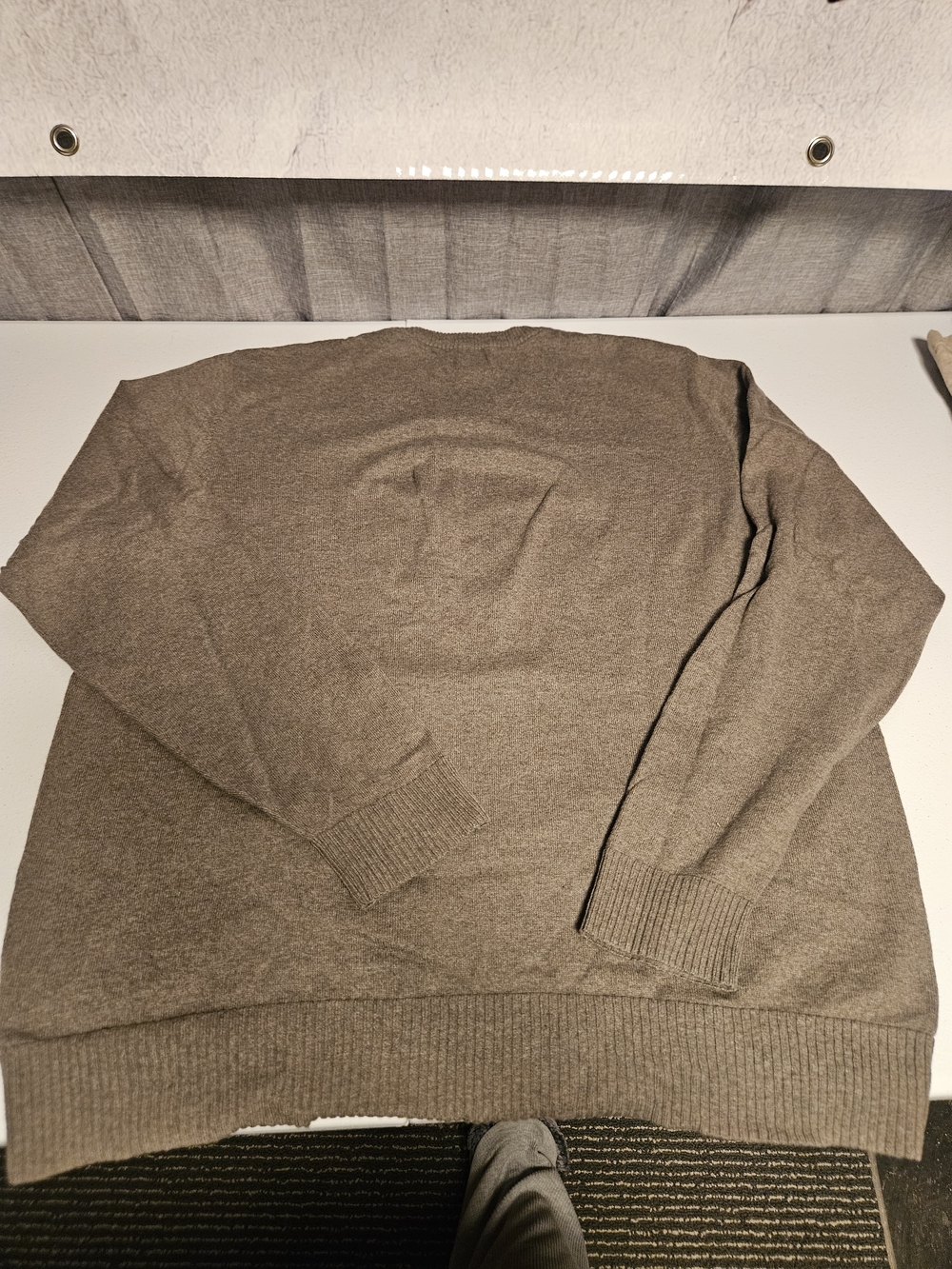 Sonoma Life + Style Heather Taupe Sweater: Cotton/cashmere Blend